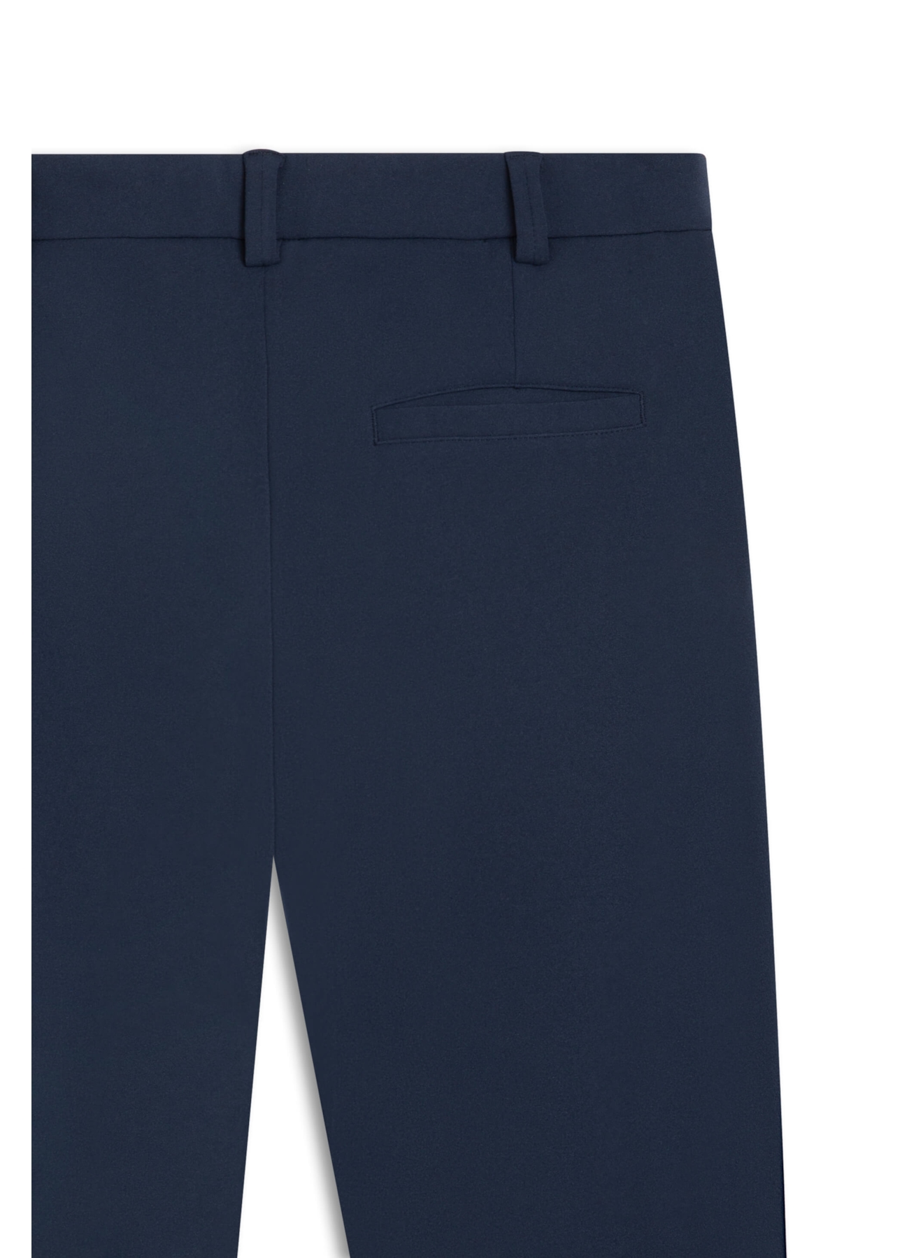 Calca Scuba Crepe Carrot Dark Navy