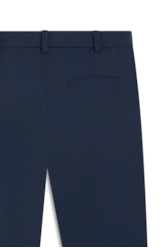 Calca Scuba Crepe Carrot Dark Navy