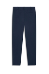 Calca Scuba Crepe Carrot Dark Navy