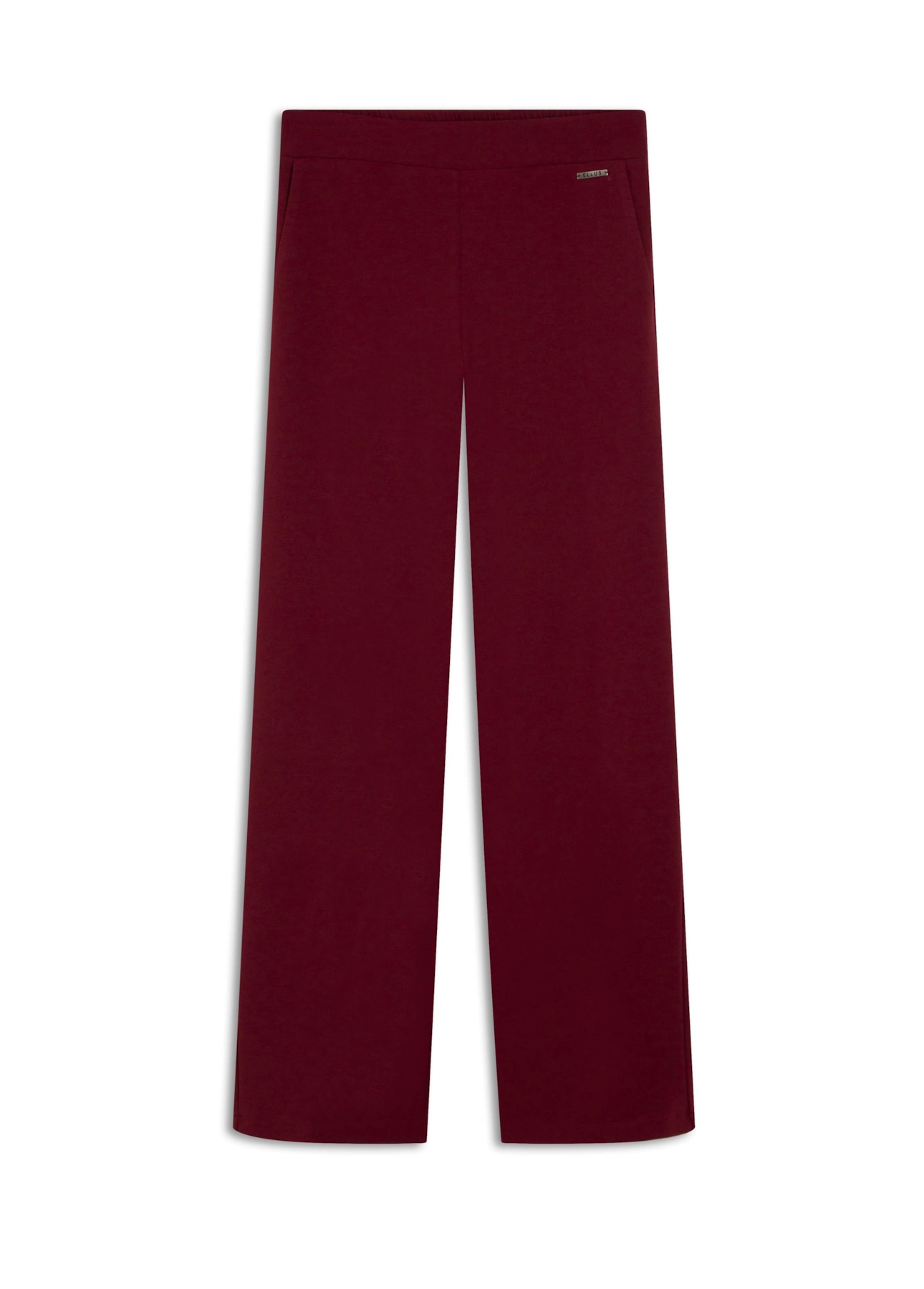 Calça Scuba Crepe Elastic Bordeaux