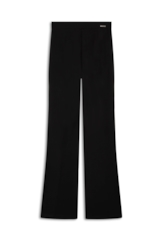 Calça Scuba Crepe Flare Long Preto