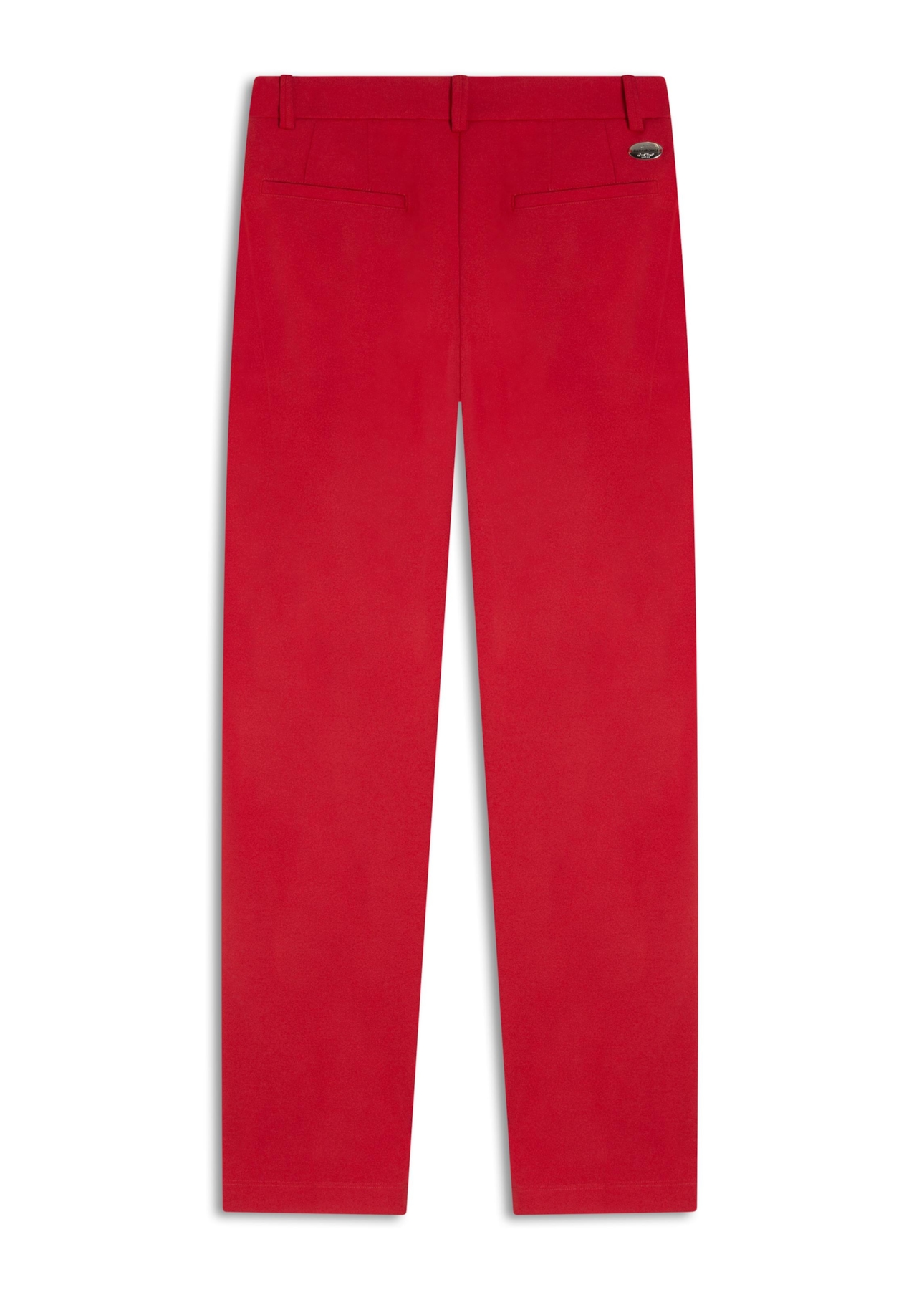 Calça Scuba Crepe Trapezio Vermelho