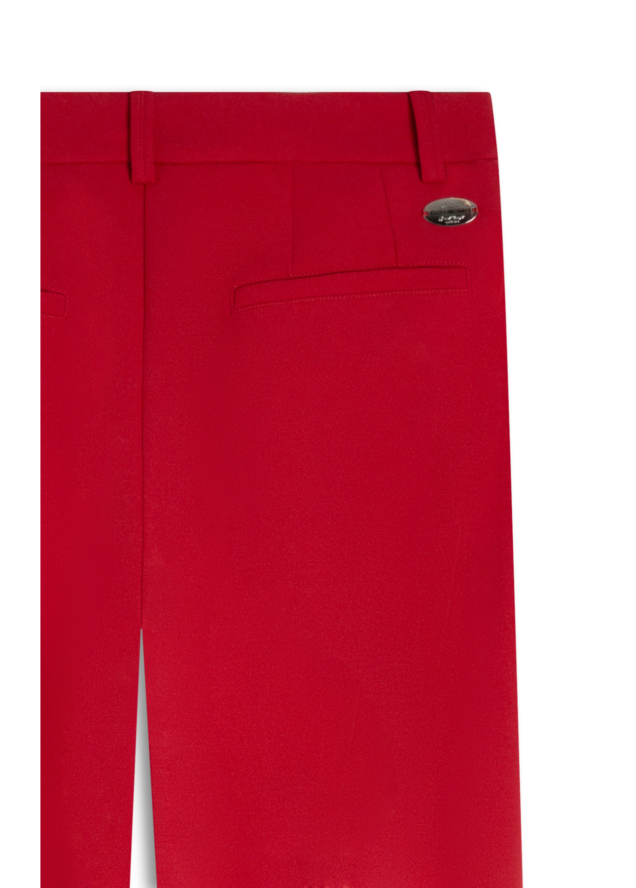Calça Scuba Crepe Trapezio Vermelho