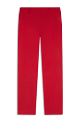 Calça Scuba Crepe Trapezio Vermelho