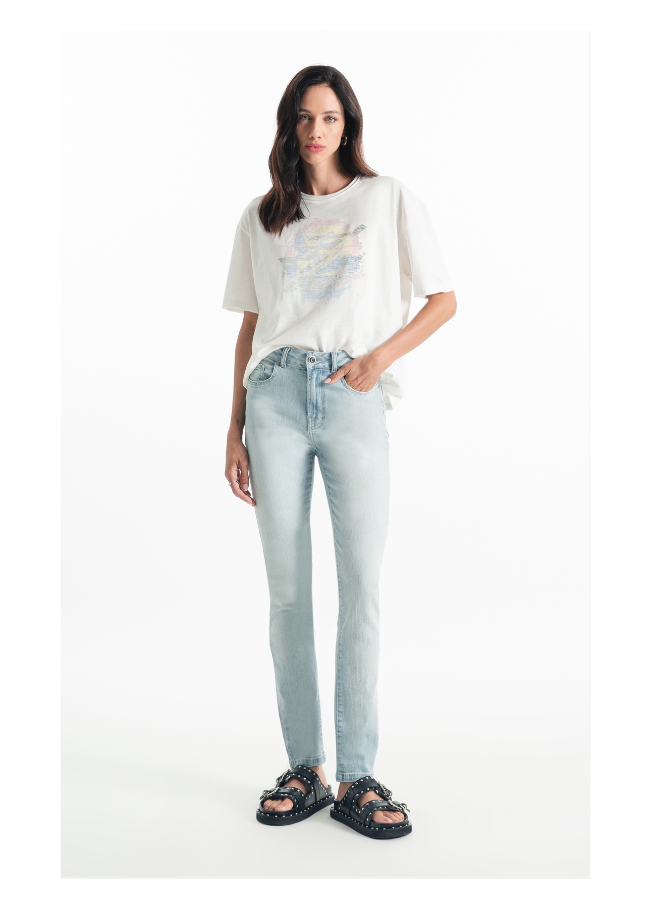 Calça Sea Elastic Hiper Skinny Lav.Claro