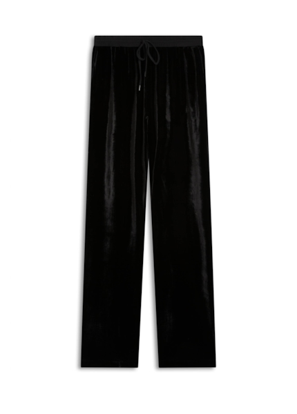 Calça Silk Velvet Straight Preto