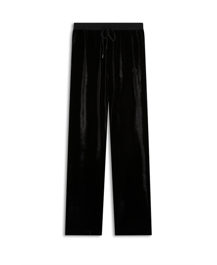 Calça Silk Velvet Straight Preto
