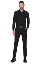 Calça Slim Alfaiataria Preto