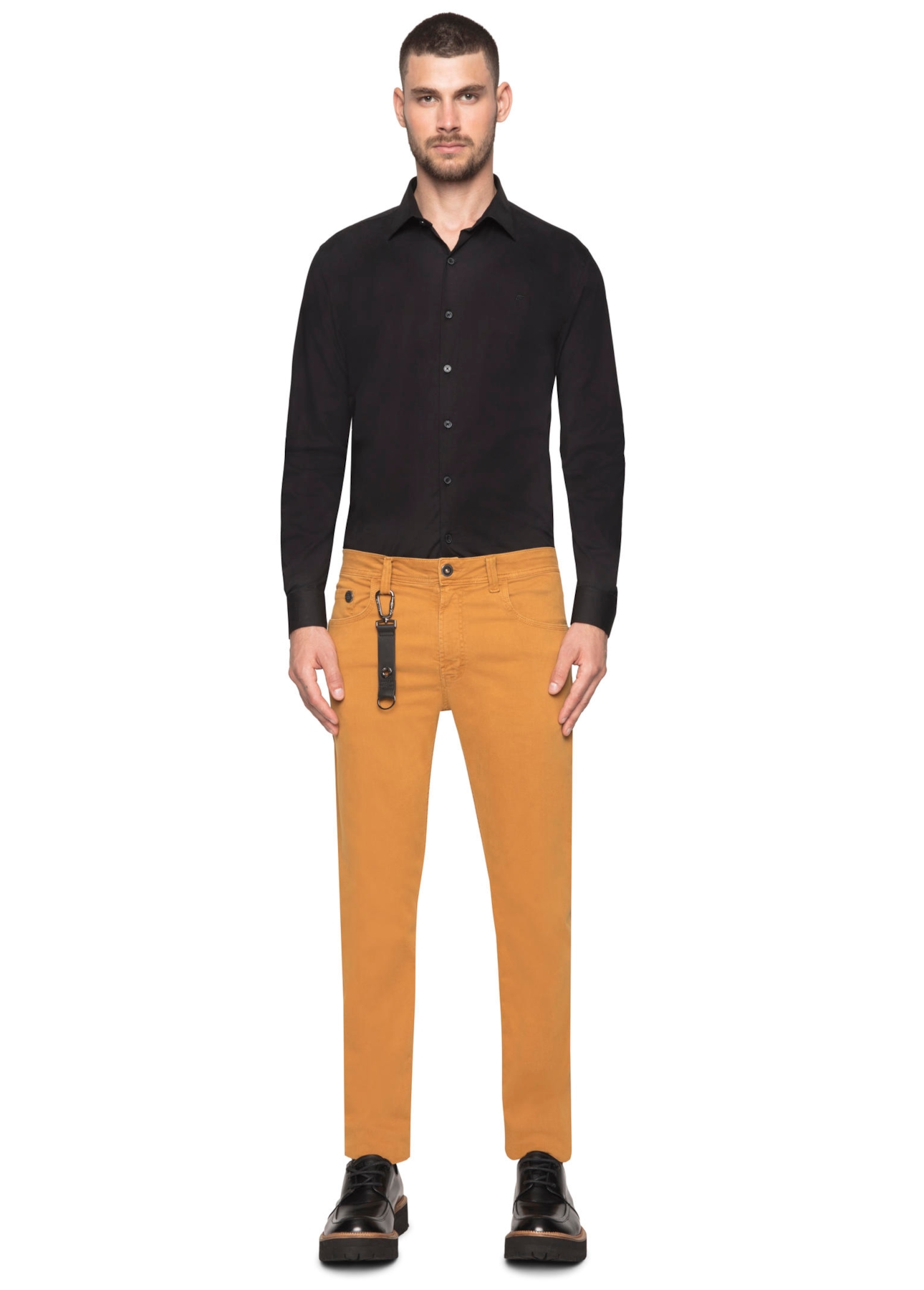 Calça Slim Jogging Color Camel