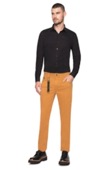 Calça Slim Jogging Color Camel