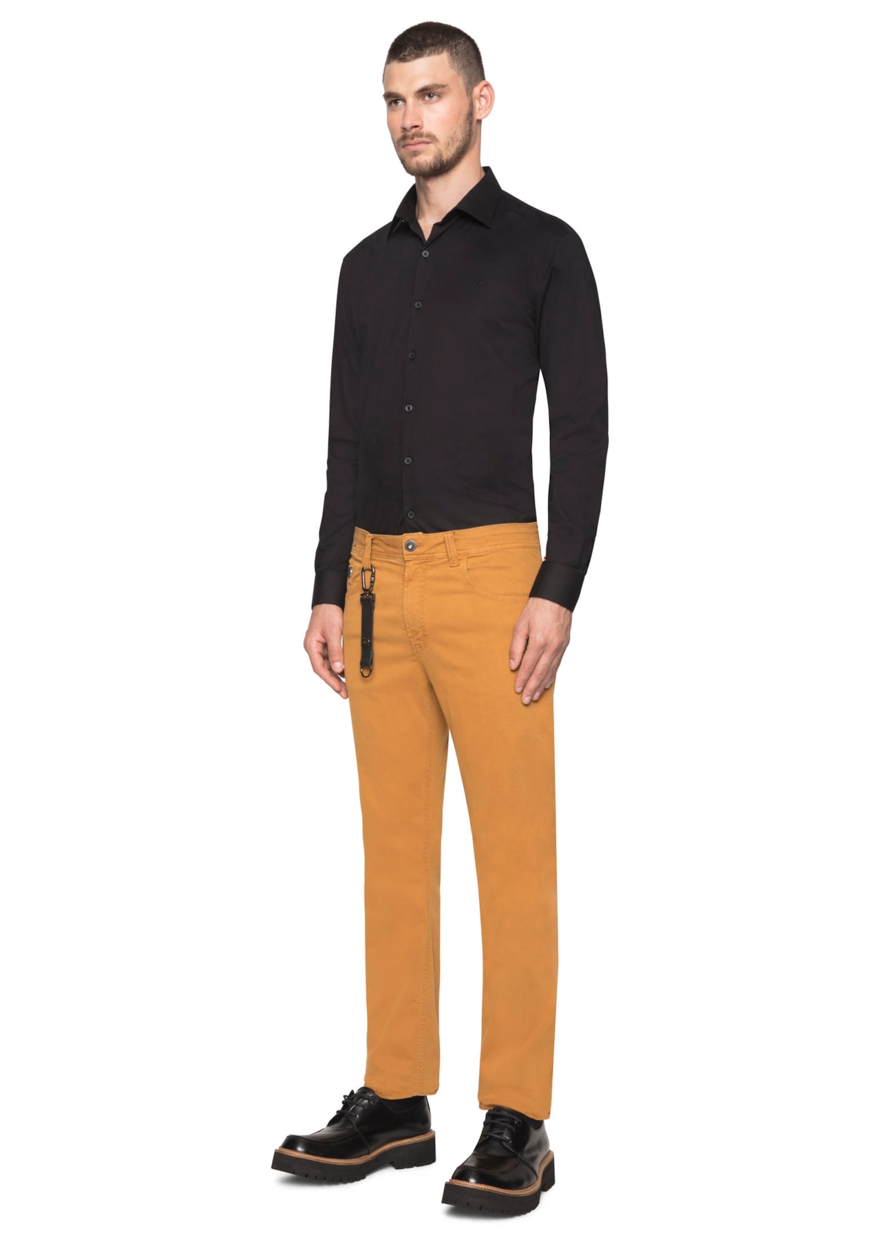 Calça Slim Jogging Color Camel