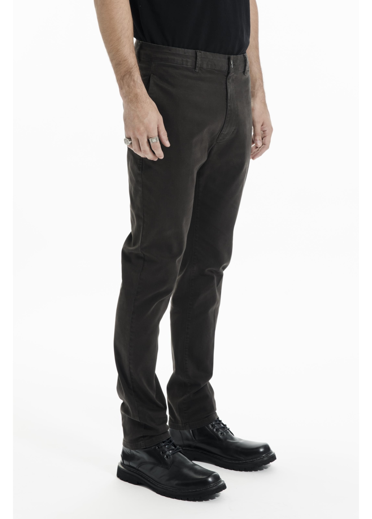 Calça Soft Color Slim Plumbo