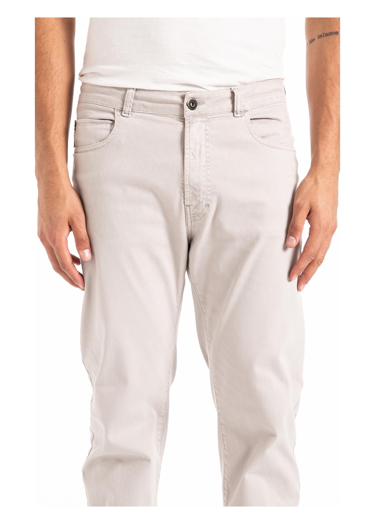 Calça Soft Color Straight Silver