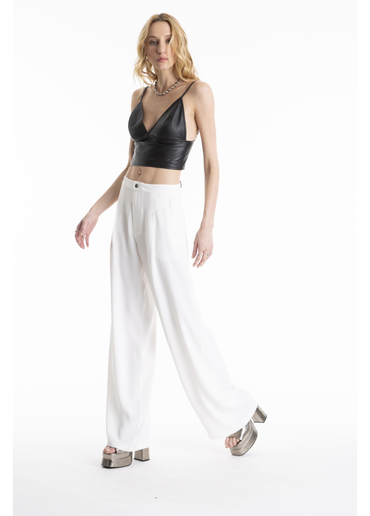 Calça Soft Crepe Pantaloon Off White