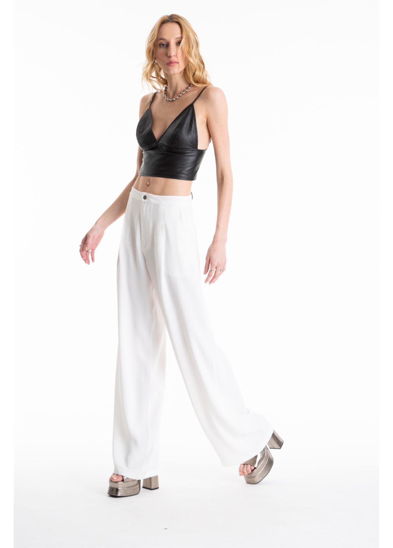 Calça Soft Crepe Pantaloon Off White