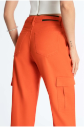 Calça Spandex Cargo Laranja