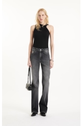 Calça Sprouting Black Gisele Flare Lav. 1935 - Escuro C/Used