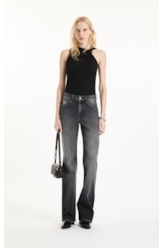 Calça Sprouting Black Gisele Flare Lav. 1935 - Escuro C/Used