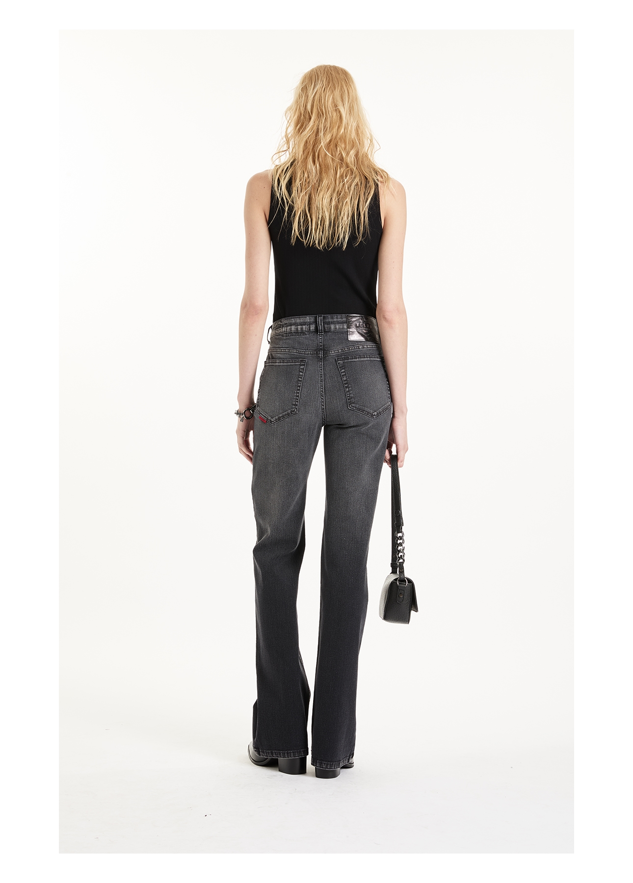 Calça Sprouting Black Gisele Flare Lav. 1935 - Escuro C/Used