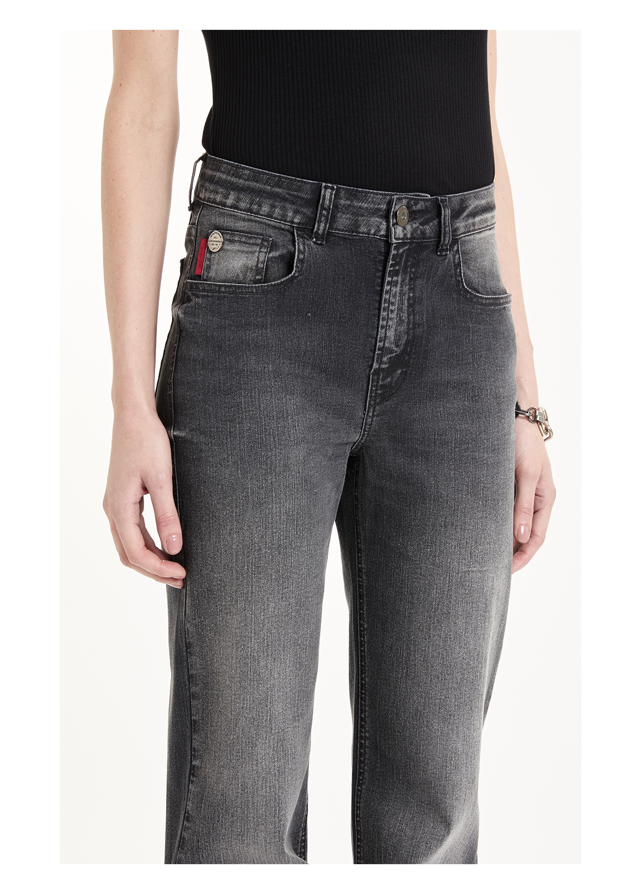 Calça Sprouting Black Gisele Flare Lav. 1935 - Escuro C/Used