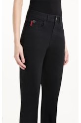 Calça Sprouting Black Gisele Flare Lav. 35 - Amaciado