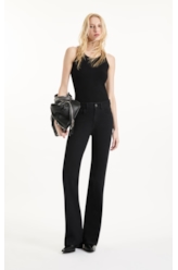 Calça Sprouting Black Gisele Flare Lav. 35 - Amaciado