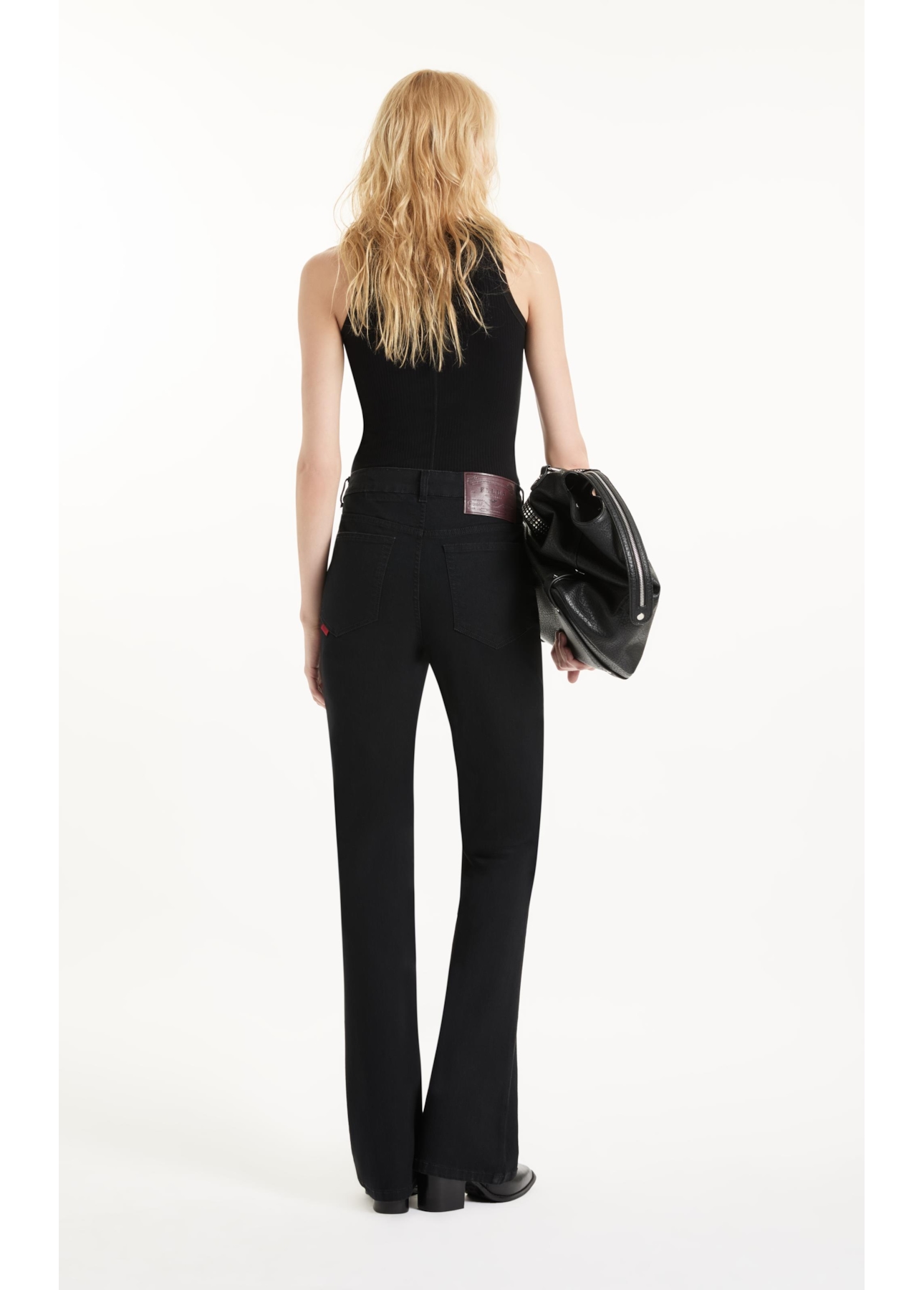 Calça Sprouting Black Gisele Flare Lav. 35 - Amaciado