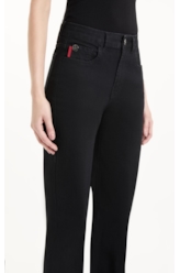 Calça Sprouting Black Gisele Flare Lav. 35 - Amaciado