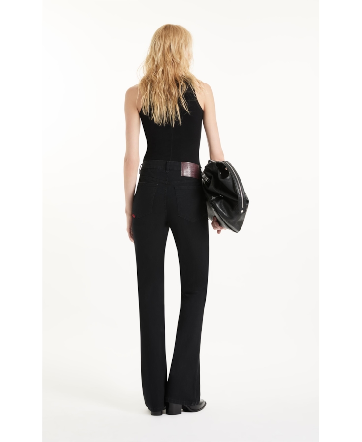 Calça Sprouting Black Gisele Flare Lav. 35 - Amaciado