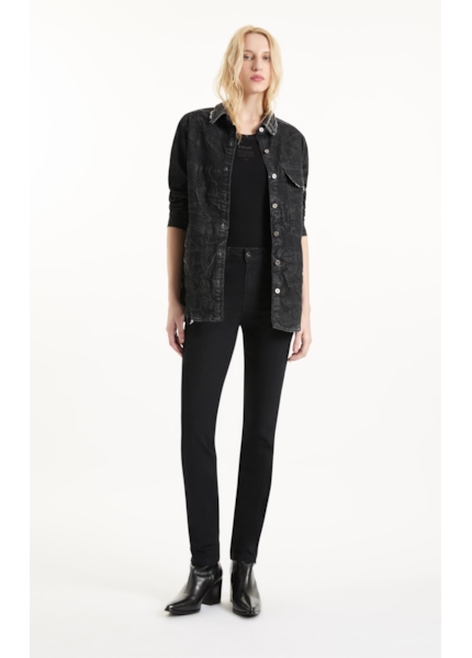 Calça Sprouting Black Skinny 35 Amaciado