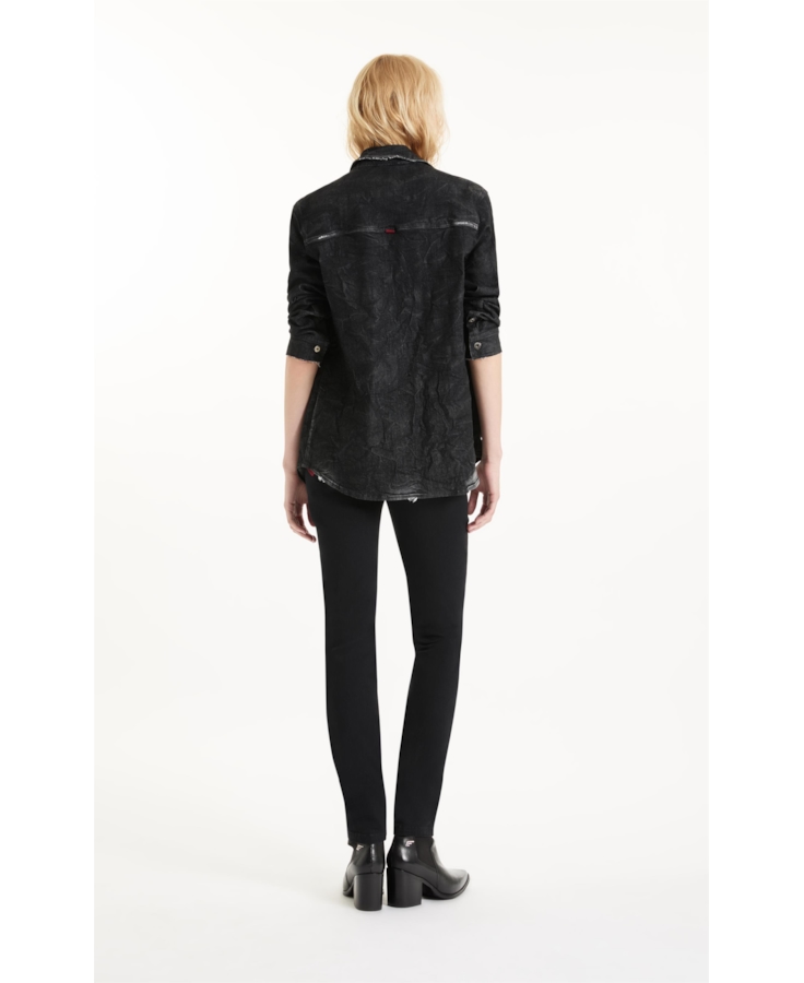 Calça Sprouting Black Skinny 35 Amaciado