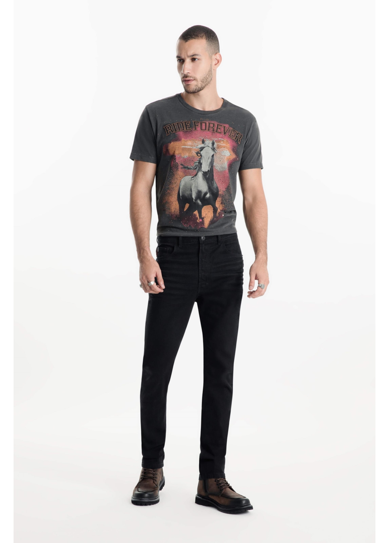 Calça Sprouting Black Slim 1998-Lav.Black C/ 3d
