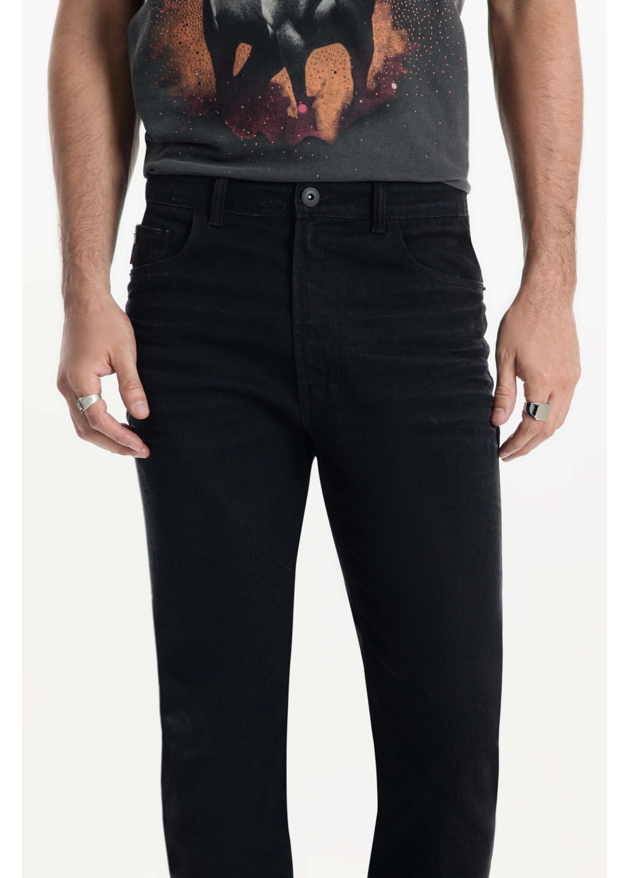 Calça Sprouting Black Slim 1998-Lav.Black C/ 3d