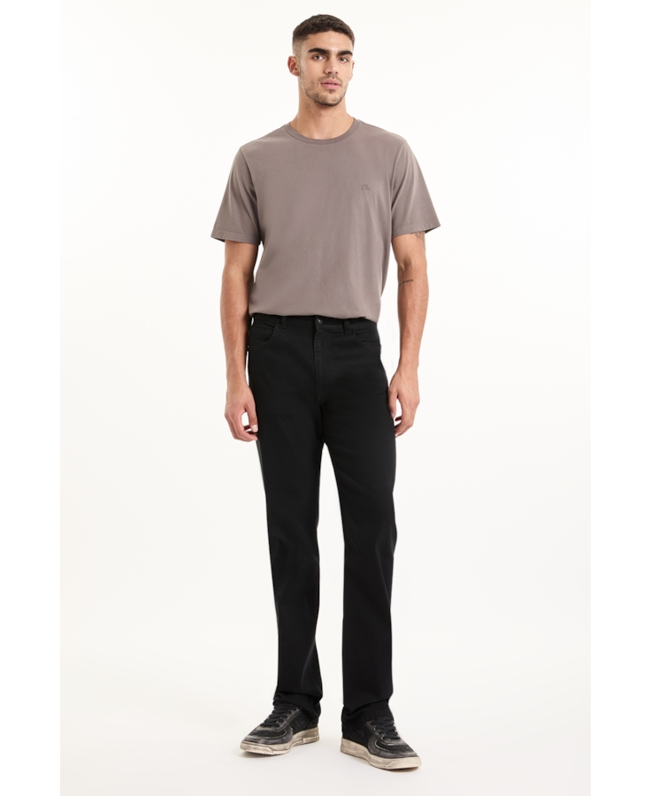 Calça Sprouting Black Straight 35  Amaciado
