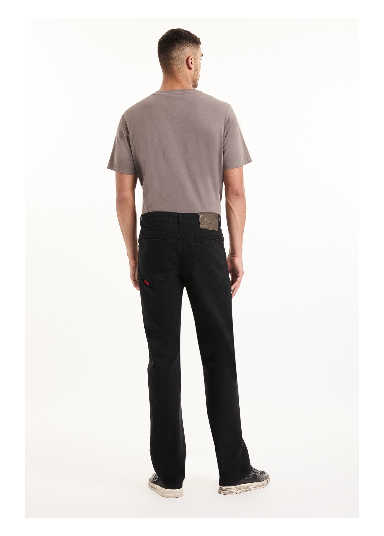 Calça Sprouting Black Straight 35  Amaciado