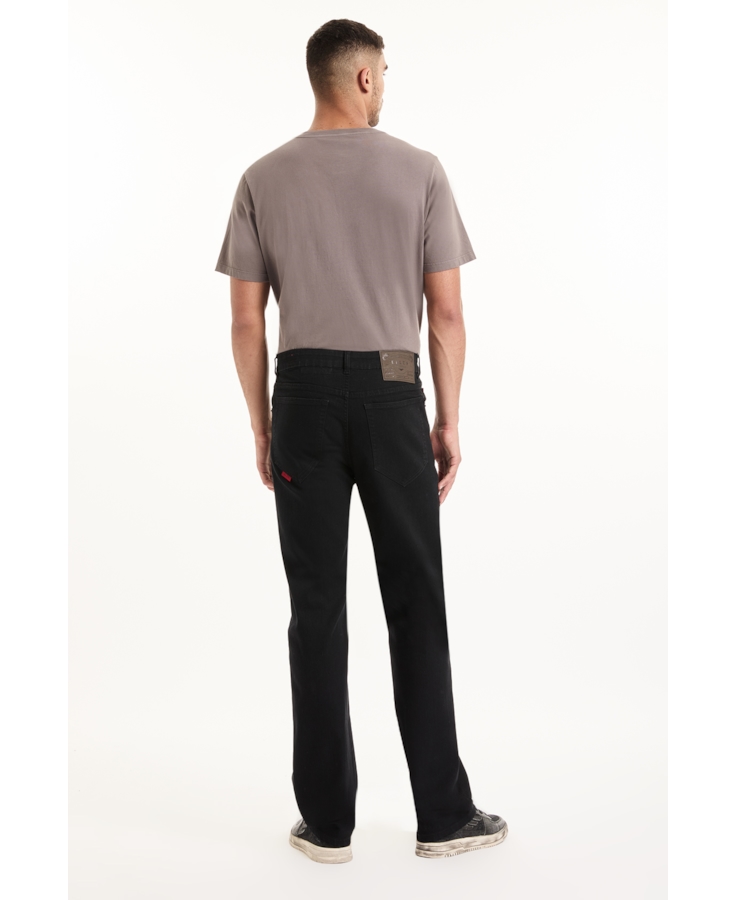 Calça Sprouting Black Straight 35  Amaciado