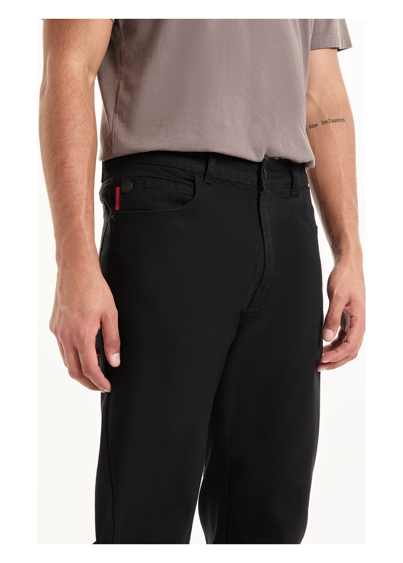 Calça Sprouting Black Straight 35  Amaciado