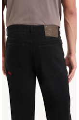 Calça Sprouting Black Straight 35  Amaciado