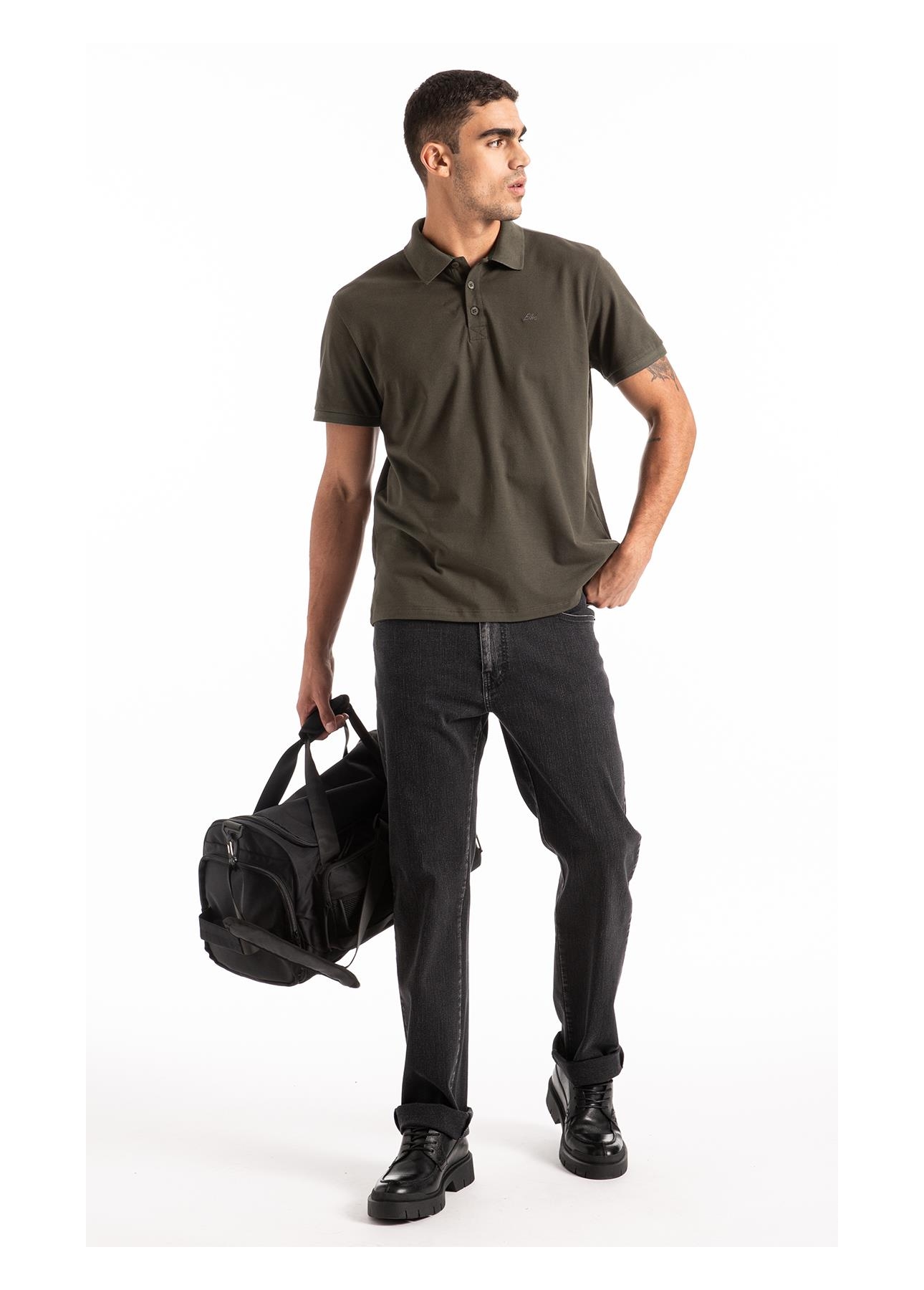 Calça Sprouting Black Straight Lav.Black