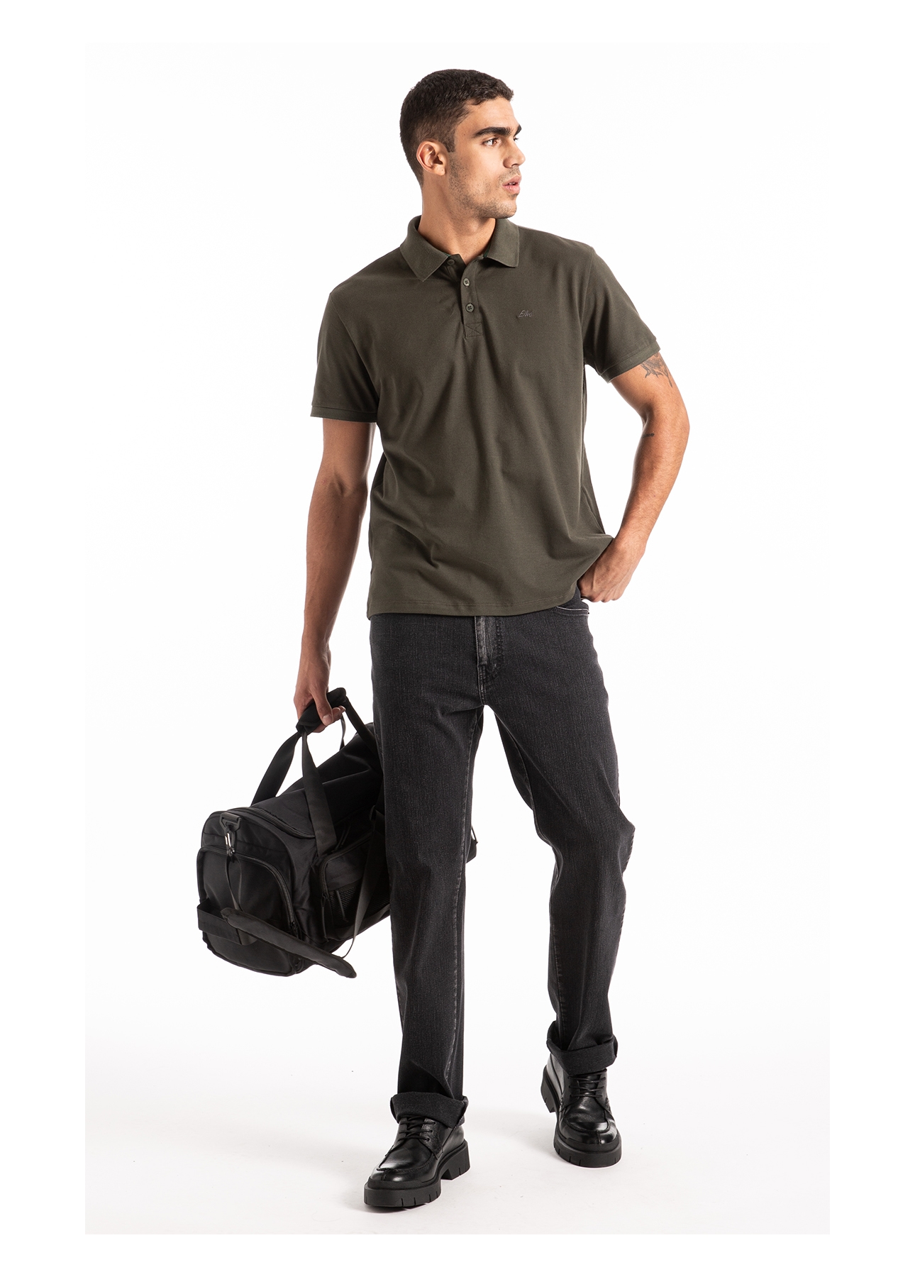 Calça Sprouting Black Straight Lav.Black