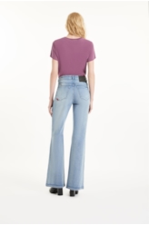 Calça Sprouting Flare Lav.Claro C/ Grampos