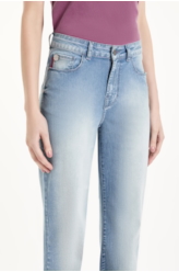 Calça Sprouting Flare Lav.Claro C/ Grampos