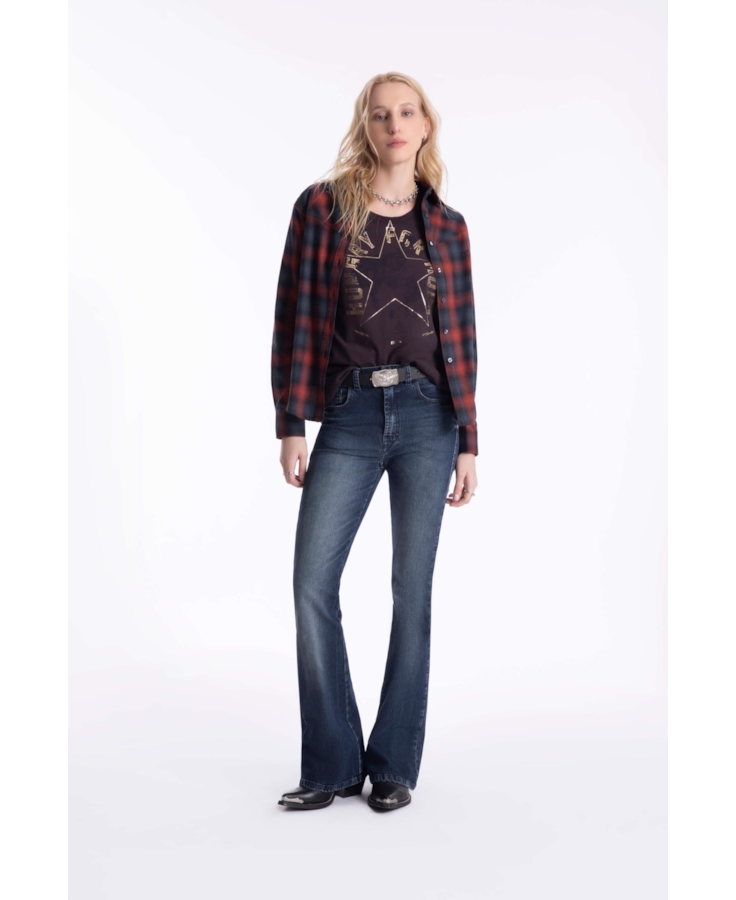 Calça Sprouting Gisele Skinny 1850 Lav.Escuro C/Grampos