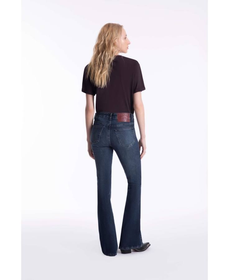 Calça Sprouting Gisele Skinny 1850 Lav.Escuro C/Grampos