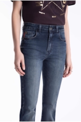 Calça Sprouting Gisele Skinny 1850 Lav.Escuro C/Grampos