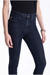 Calça Sprouting Hiper Skinny Lav.Escuro C/ Grampos