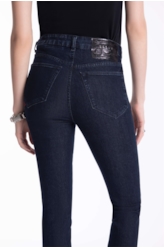 Calça Sprouting Hiper Skinny Lav.Escuro C/ Grampos