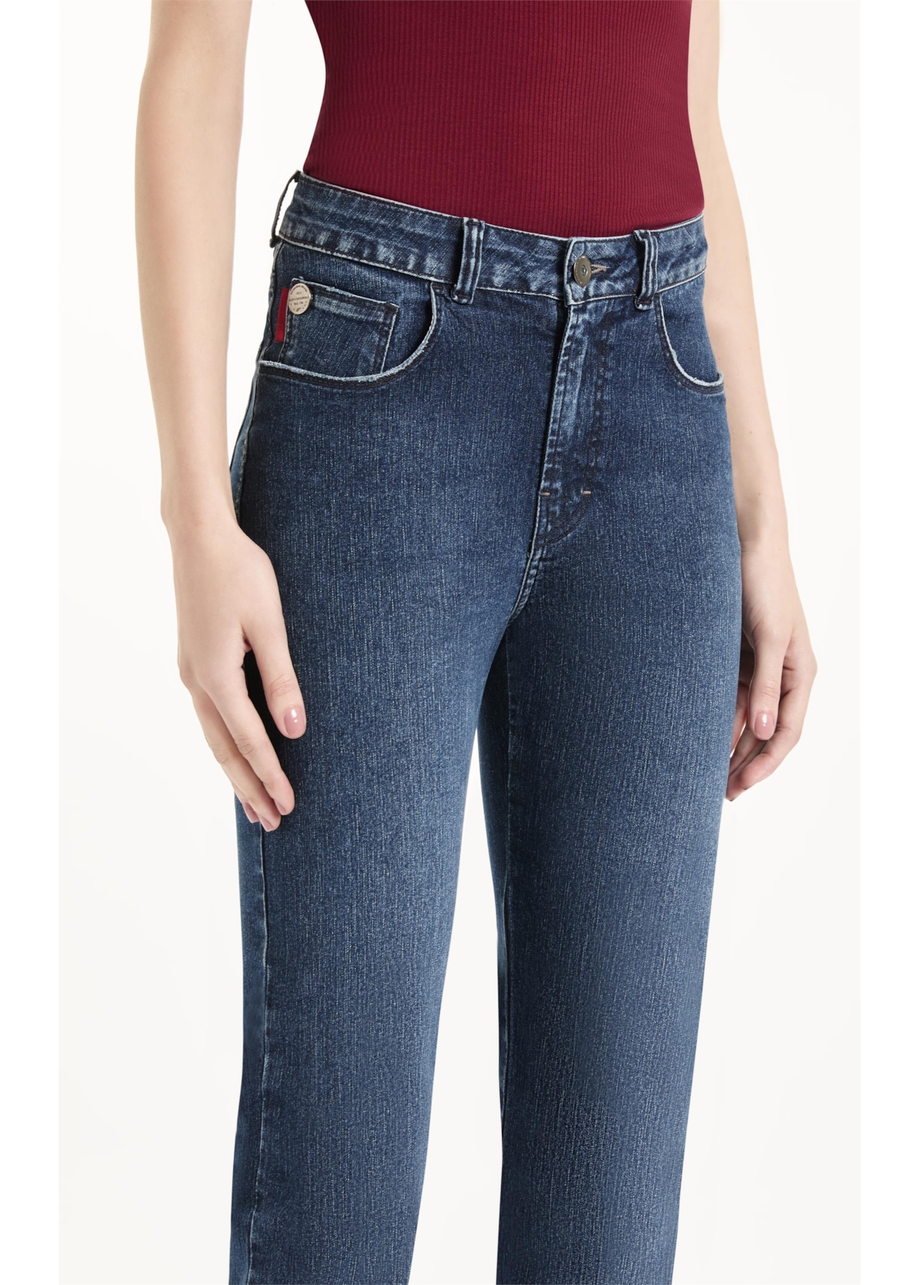 Calça Sprouting Skinny Lav.Escuro C/ Used