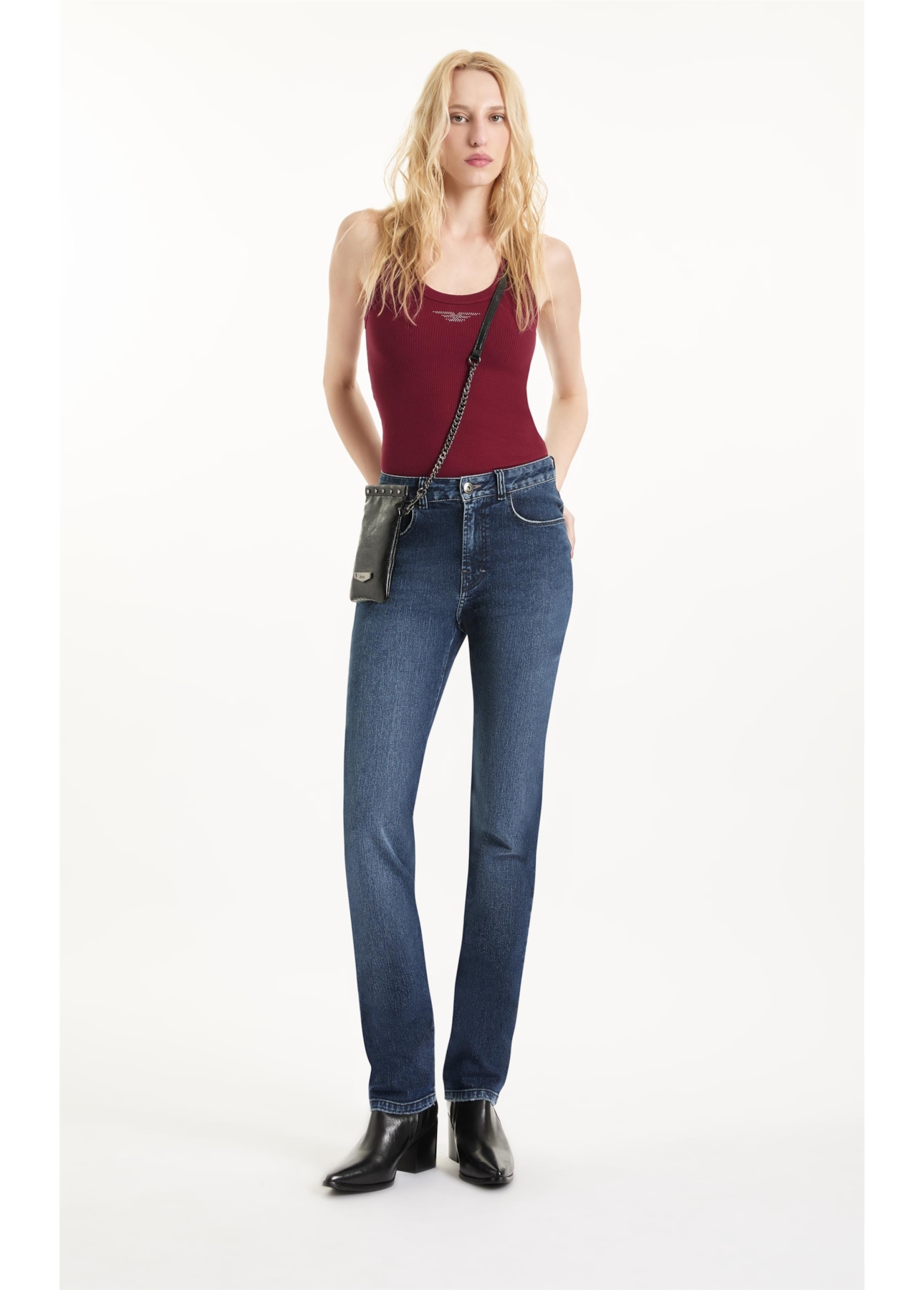 Calça Sprouting Skinny Lav.Escuro C/ Used