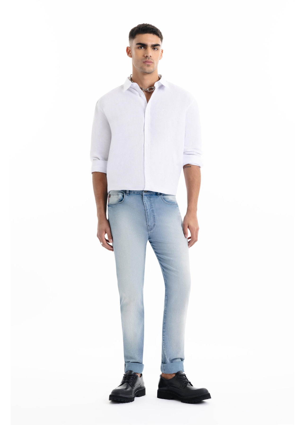 Calça Sprouting Slim 1848 Lav. Claro
